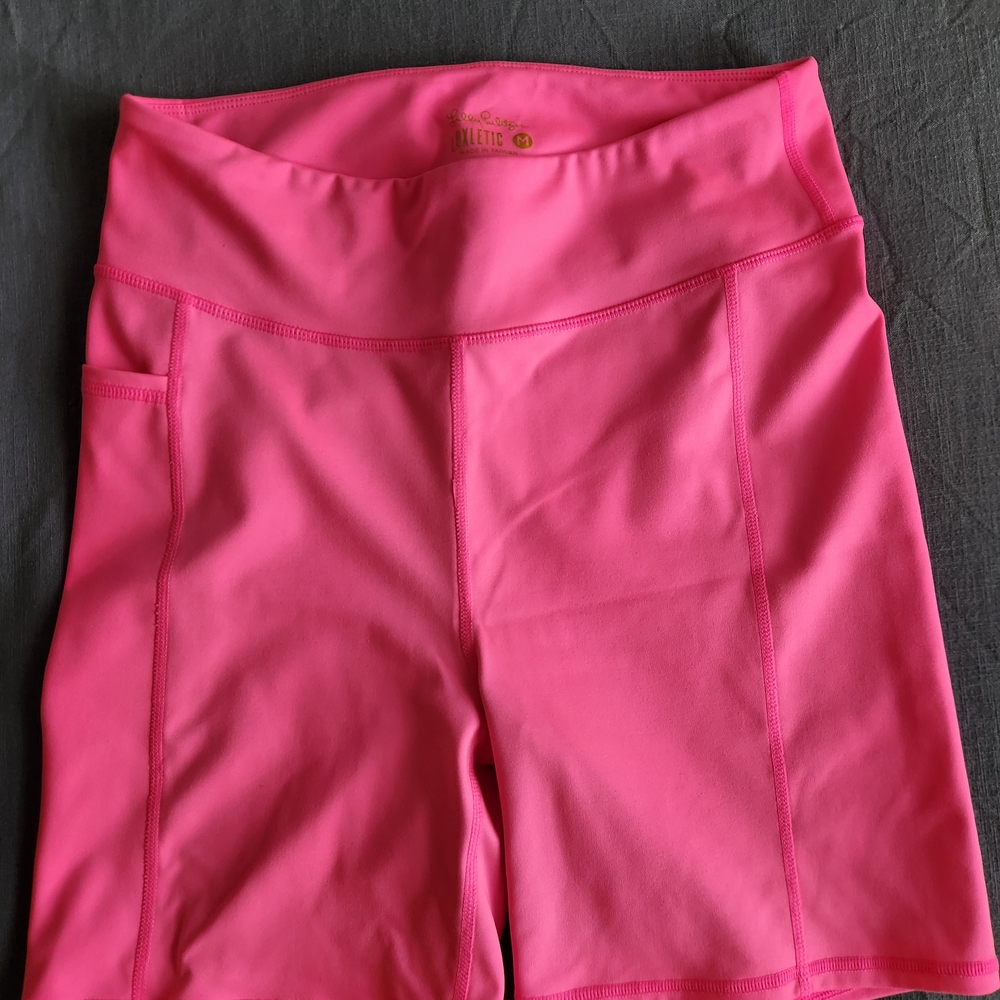 Lilly Pulitzer Bright Pink Women's Bike Shorts - Picture 5 of 6